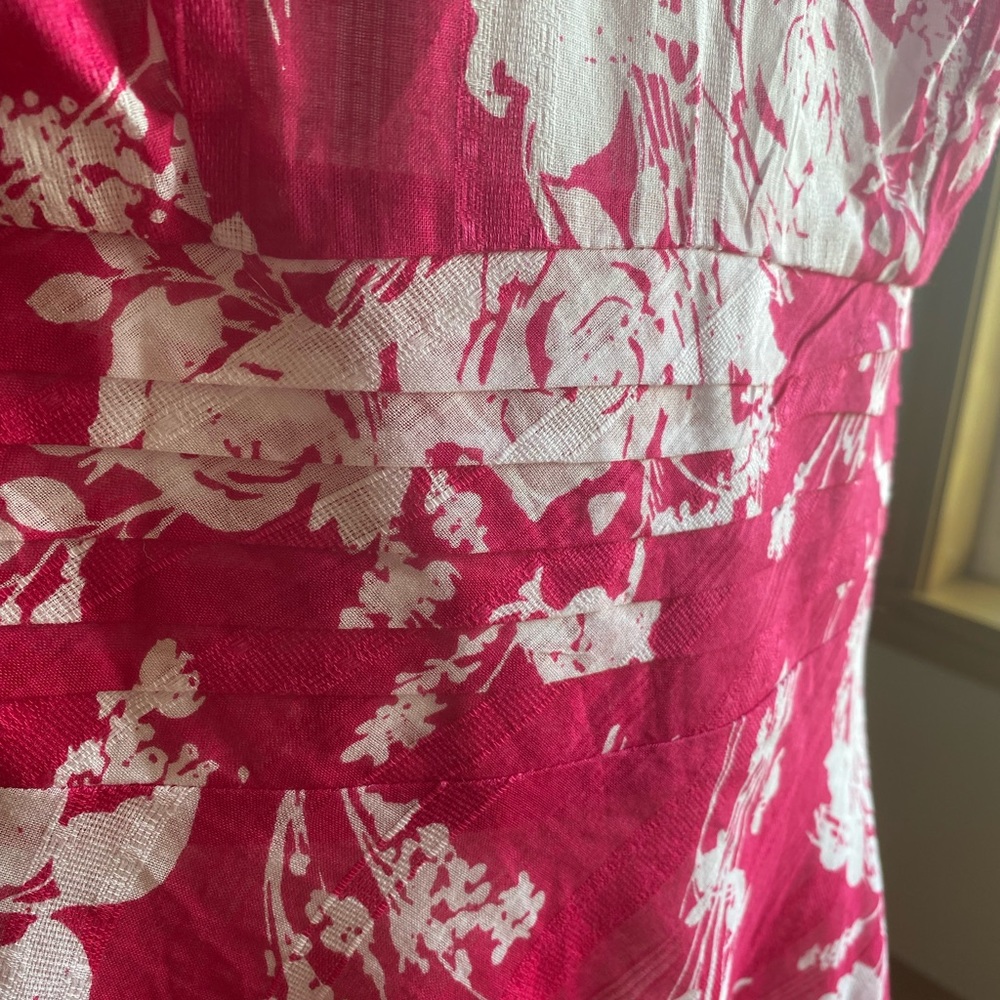 ⭐️ Fashion Bug | pretty pink and white floral sleeveless dress - Picture 4 of 5
